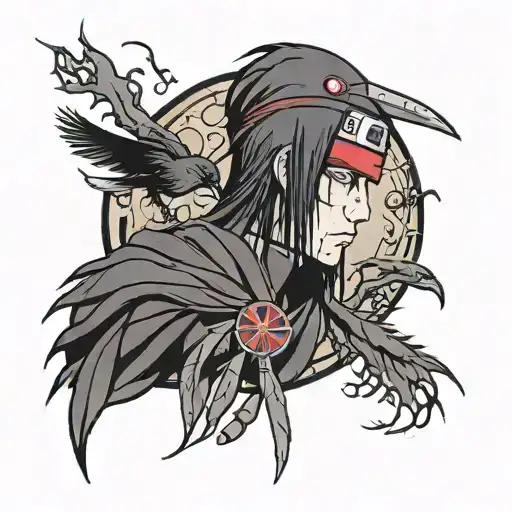 Itachi Uchiha With Crow