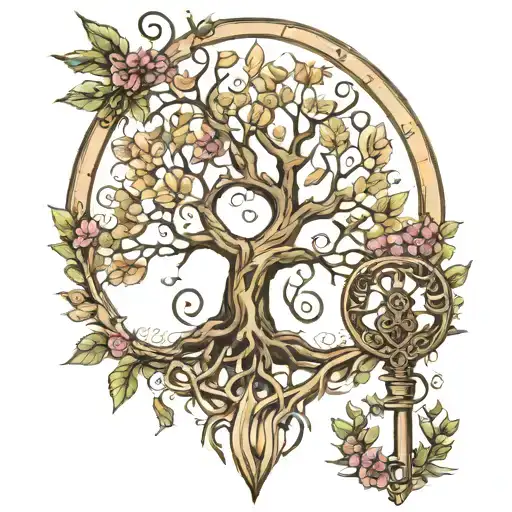 Tree Of Life With Key