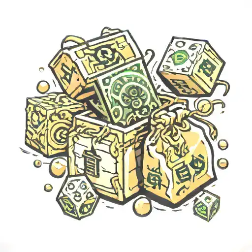 Money Bags Bricks Dice