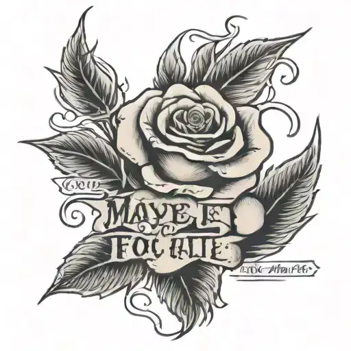 Rose And Text 'Maybe It's Not Too Late To Learn How To Live And Forget How To Hate'