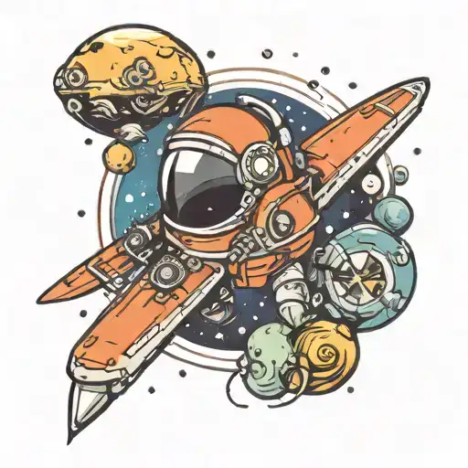 Astronaunt Space Surrounded