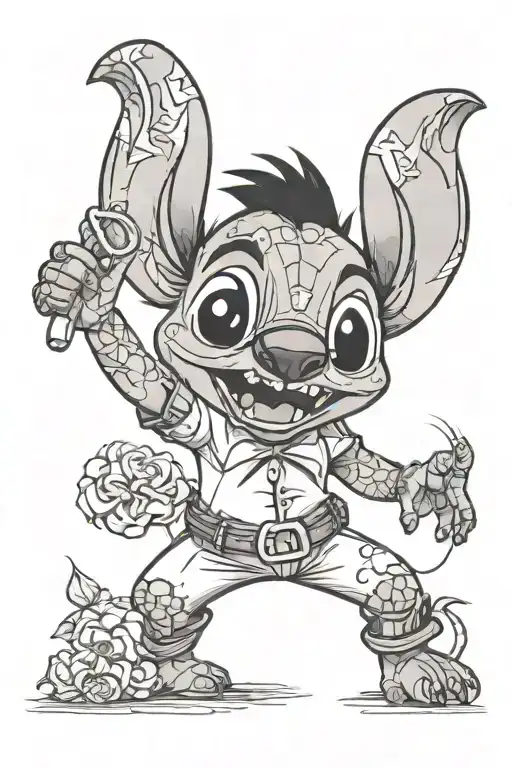 Disney Stitch Elvis Presley