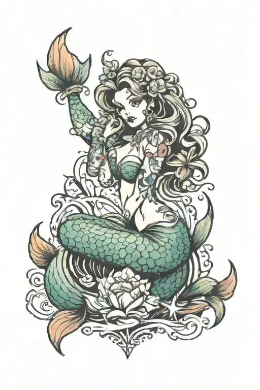 Saylor Jerry Pinup Mermaid