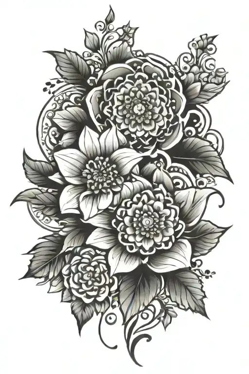 Floral And Mandalas Sleeve