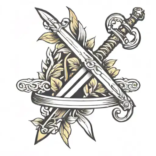 Laurel Wreath And Sword