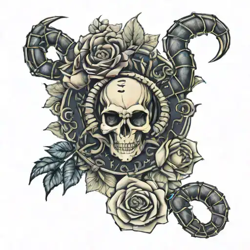 Scorpion And Roses Sleeve