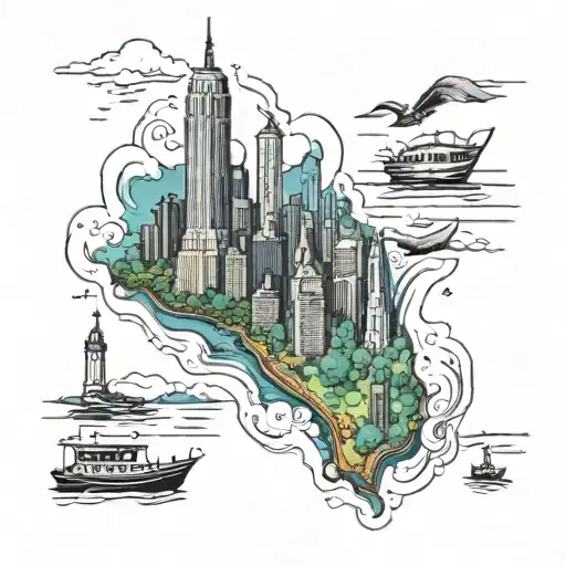 New York Skyline Turning Into Florida Keys