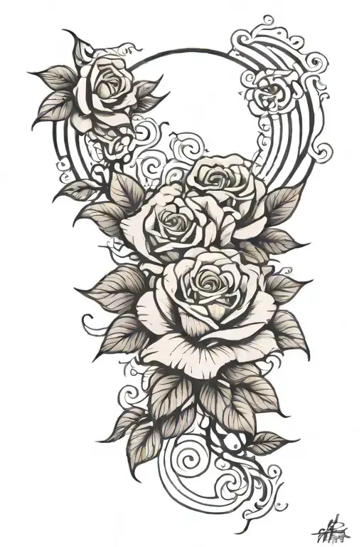 Sun Rays Roses Blooming