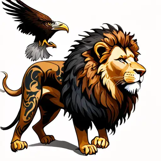 Lion And Eagles