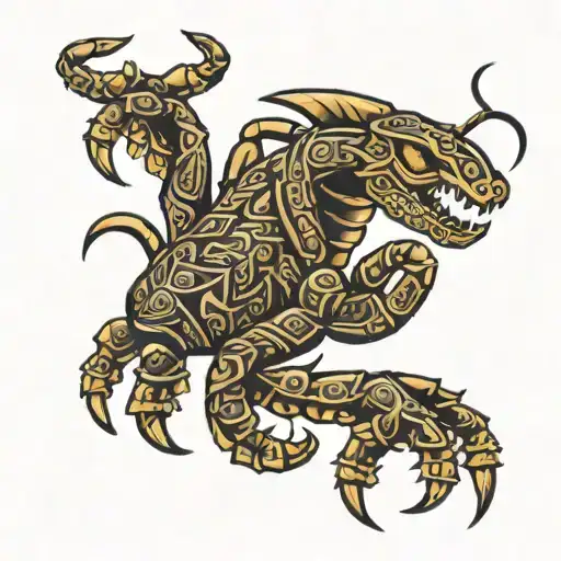 Aztec Scorpion Wrapped