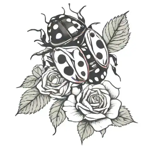 Ladybug Rose Intertwined