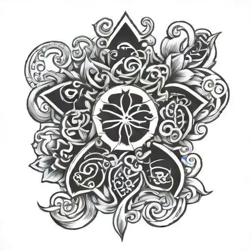 Irish Tattoo Black And White Drawing
