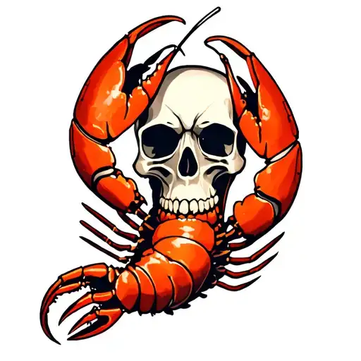 Skull And Lobster