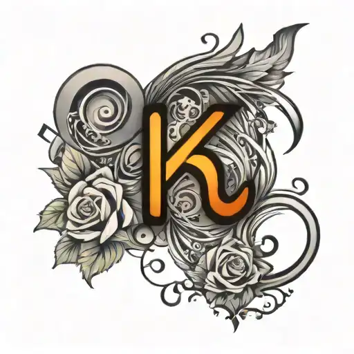 Name Kash With The K Transforming Into Music Note