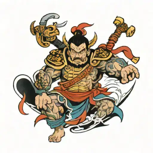 Japanese Warrior Of Prtoection