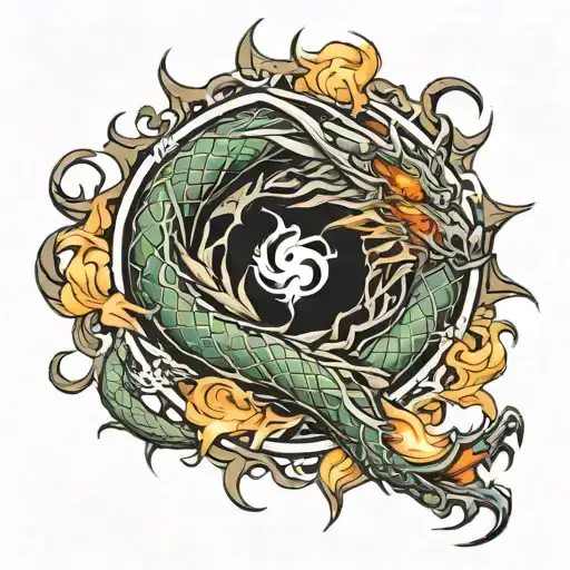 Dragon Breathing Fire Mandaloran