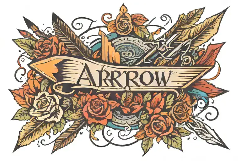 Arrow With A Writing Lyrics