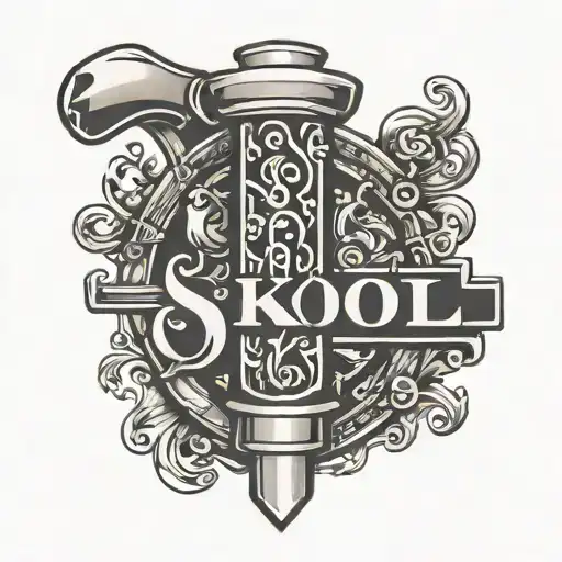 Norce Hammer With Nordic Letters Of Skol