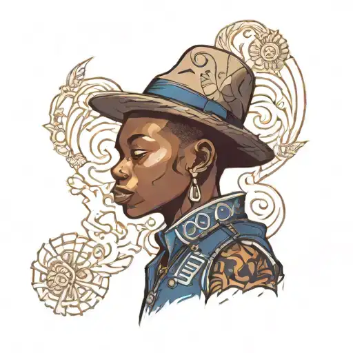 Black Boy In Indigo Vest