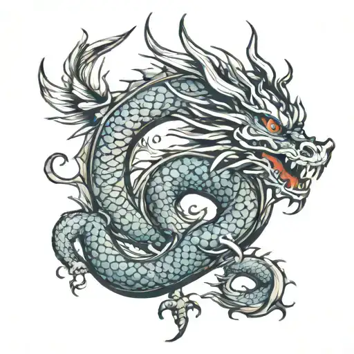 Dragon With The Word Xinzhuang
