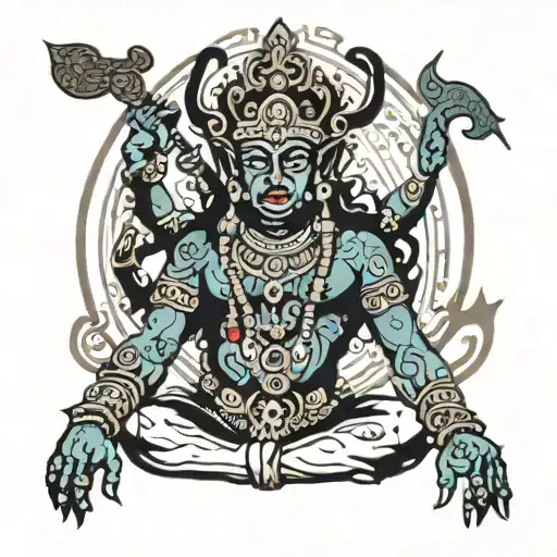 Indian God Kali Maa Paa