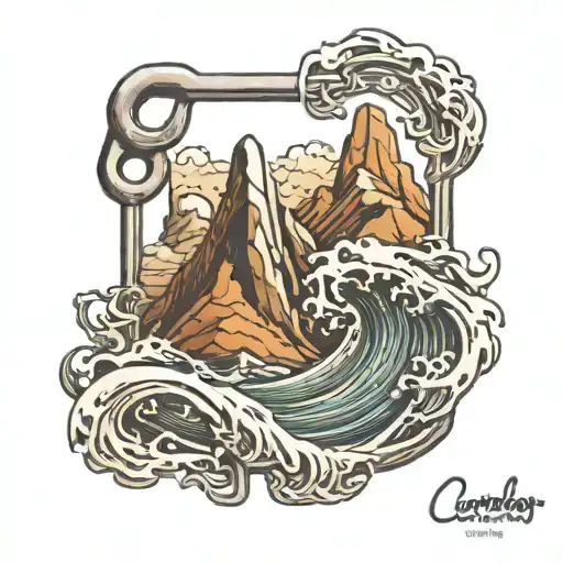 Carabiner Mountain Water Waves