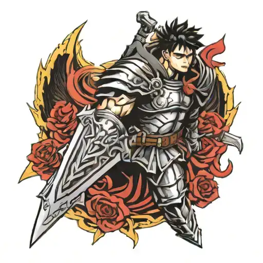 Berserk Anime Tattoo Manga Inspired