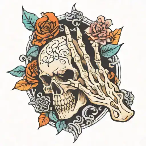 Skeleton Hand Tatto