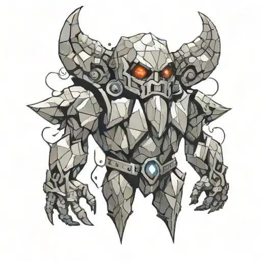 Golem Made Of Crystal