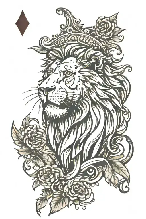 Cards And Lion Head