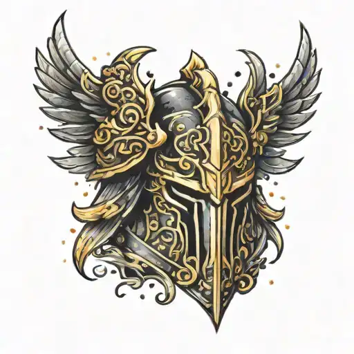 Glittery Black Battle Armor