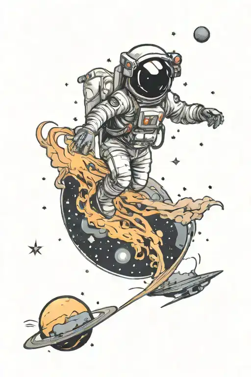 Space And In The Background