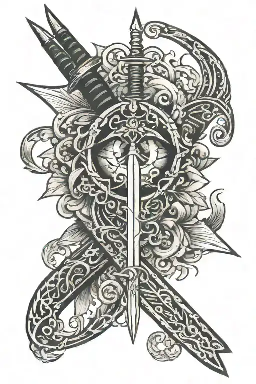 Sword Thrue An Eye Inside