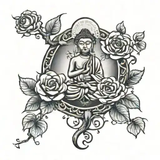 Buddah Roses Tree Growing