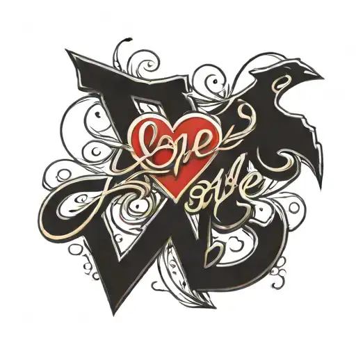 Strate Small Word 'Love' Written