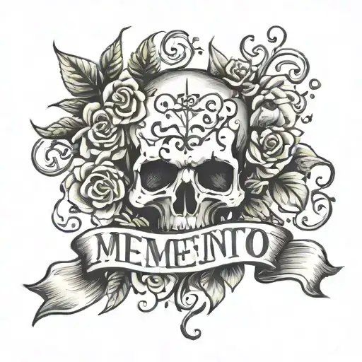 Memento Mori With Lettering
