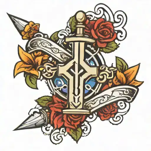 Broken Sword With Healing Rune