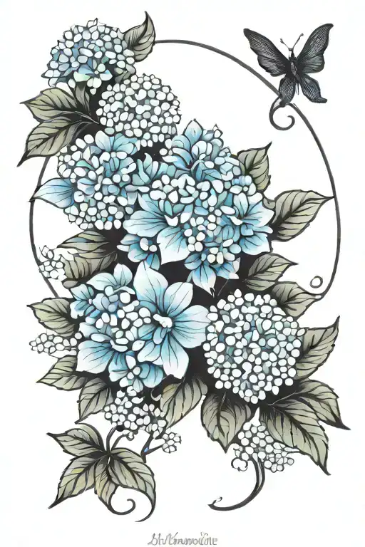 Hydrangea And Aquarius Zodiac Sign