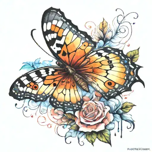 Butterfly Watercolor Art