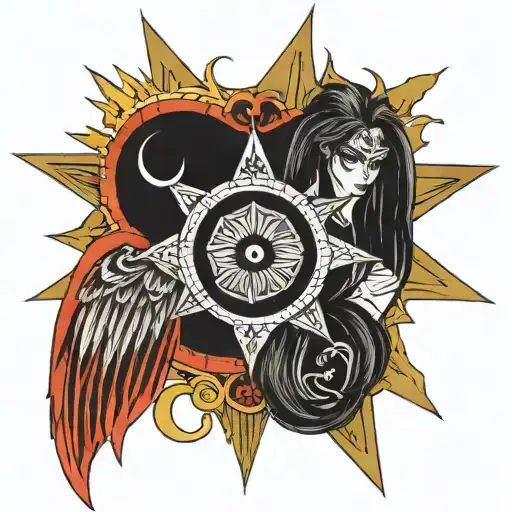 Ishtar Star With Hellsing Alucard Eye