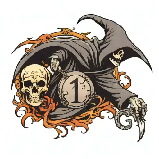 Number 1 With A Grim Reaper Inside