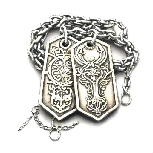 Dog Tags Wrapped Loosely