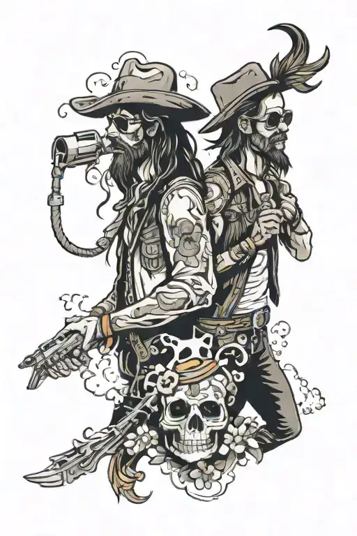 One Hippie And One Cowboy