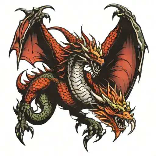 Demon Slayer Dragon Full Back