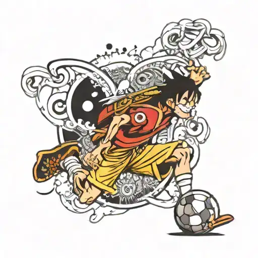 Luffy Football Player