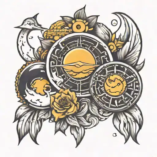 Ring Style Of A Date For Him And Her With The Moon And Sun