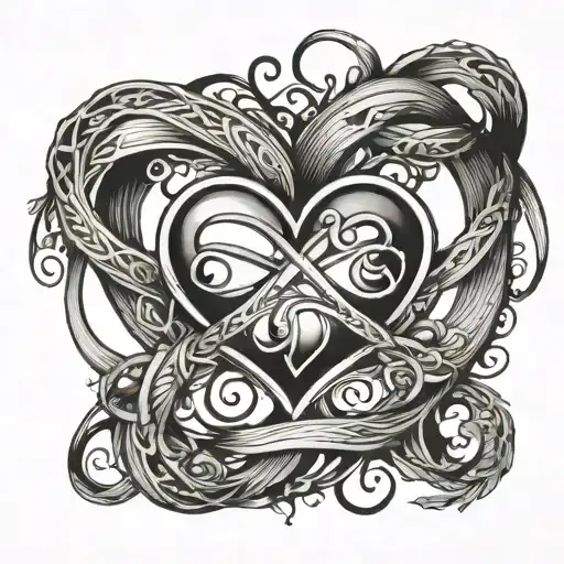 Infinity Symbol With A Heart In The Middle