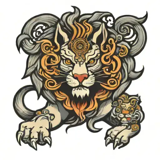 Haetae Traditional Korean Unicorn Lion