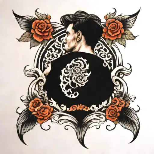 Oldschool Black Back Piece