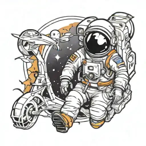 Astronaut Looking Forward